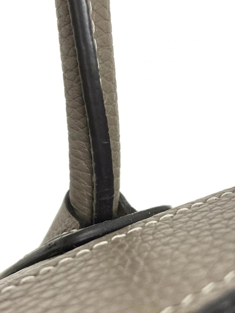 CELINE Luggage Nano Shopper Pickpocket (gray-beige) Drummed calfskin Handbag - Picture 8 of 15